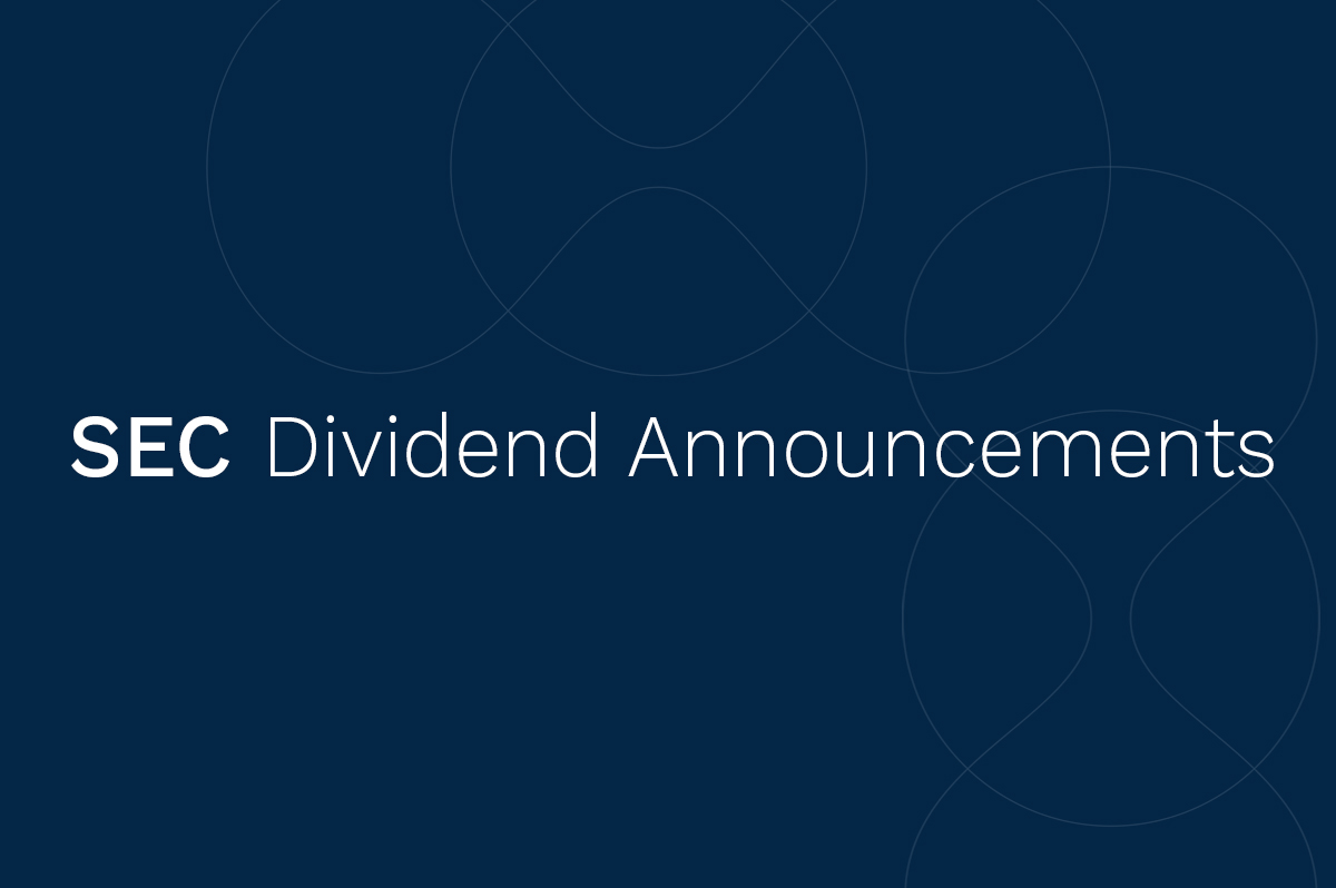 SEC dividend announcements