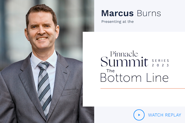 Marcus Burns at the Pinnacle Investment Summit